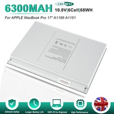 A1189 Battery For Apple MacBook Pro 17" A1151 A1261 A1229 2007 2006 MA458 MA611