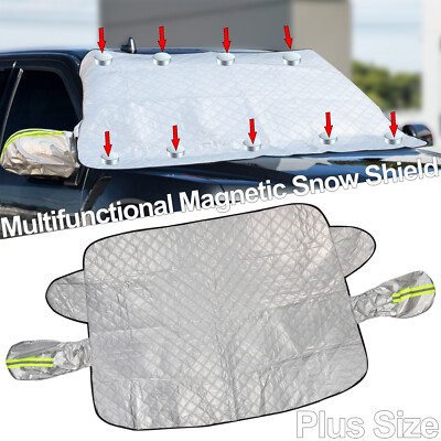 Winter Magnetic Car Windshield Cover Protector Snow Ice Frost Guard Sun Shade US