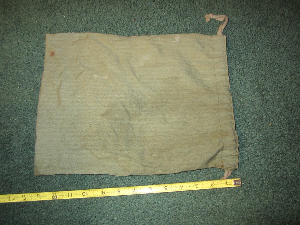 1 WW2 US Army American Red Cross Geauga Co. Ohio Drawstring Ditty Bag