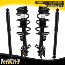 Front Quick Complete Strut Assemblies & Rear Shocks for a 2008-2013 Nissan Rogue