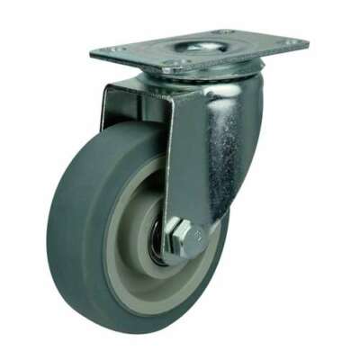 5'' Inch Caster Wheel 220 pounds Swivel Thermoplastic Rubber Top Plate