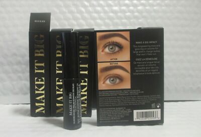 MORPHE VOLUMIZING MASCARA MAKE IT BIG BOLD BLACK 0.19 OZ 4 PC LOT BOXED
