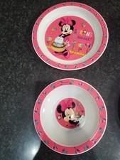 Myszka Minnie plastikowa miska i talerz