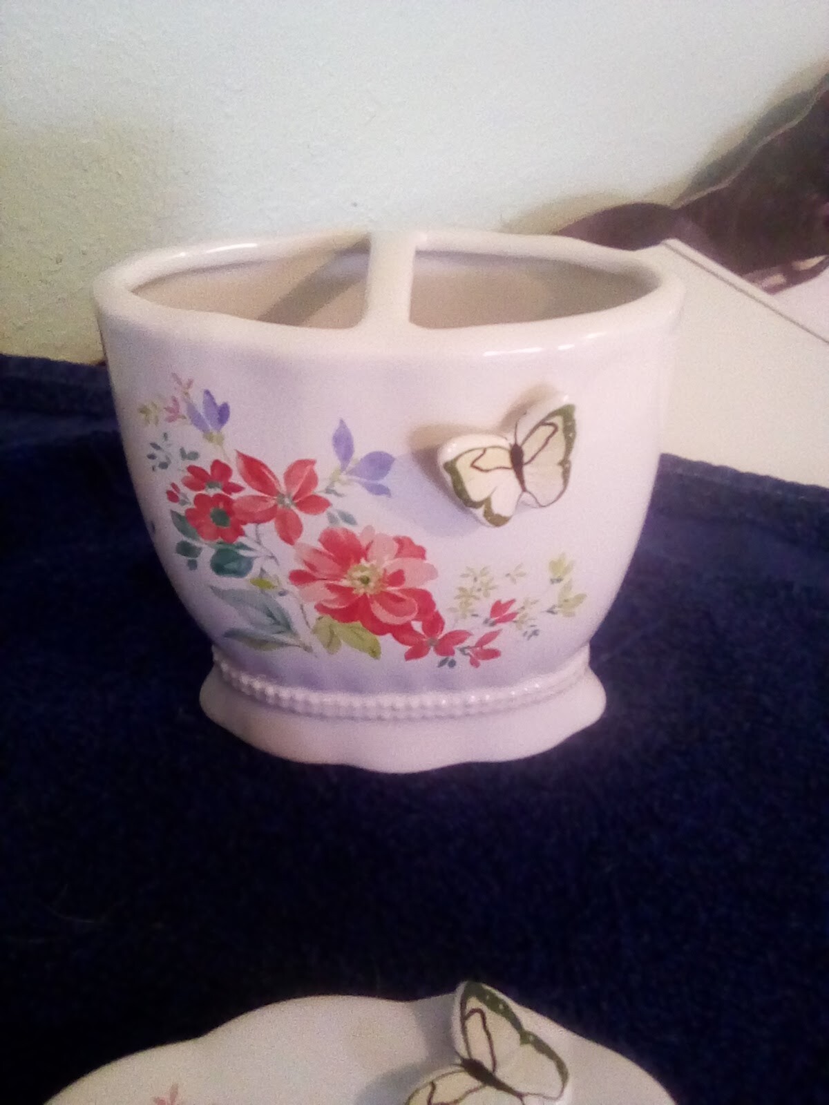 Floral bathroom accessories set | eBay