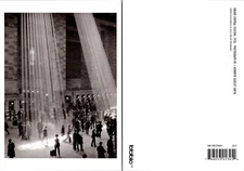 Continental Grand Central Station Sunbeams Crowd New York NY Postcard