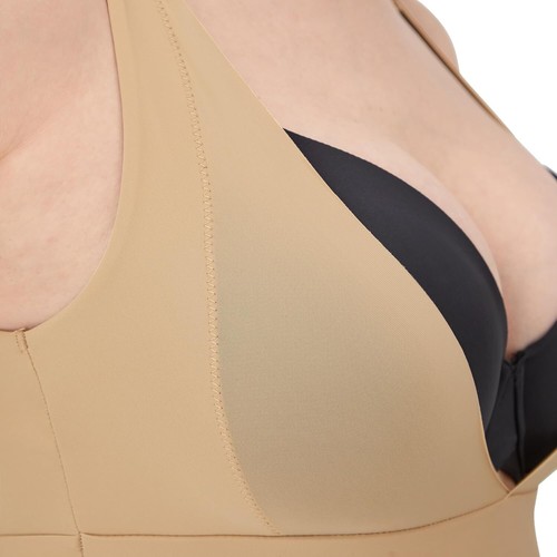 Maidenform Open Bust Body Shaper Nude Size 2XL 16 18 Firm Control Shorts New - Picture 4 of 12