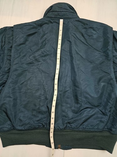 HOT Men's SCHOTT FLYER'S CWU-R BOMBER MILITARY FLIGHT 2P zip LINED TEAL Jacket L - Picture 17 of 17