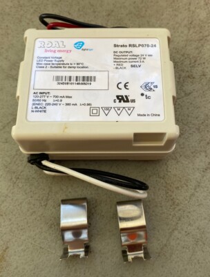 ROAL (Enedo) 24V LED Power Supply 120-277V 50/60HZ RSLP070-24 CONSTANT VOLTAGE