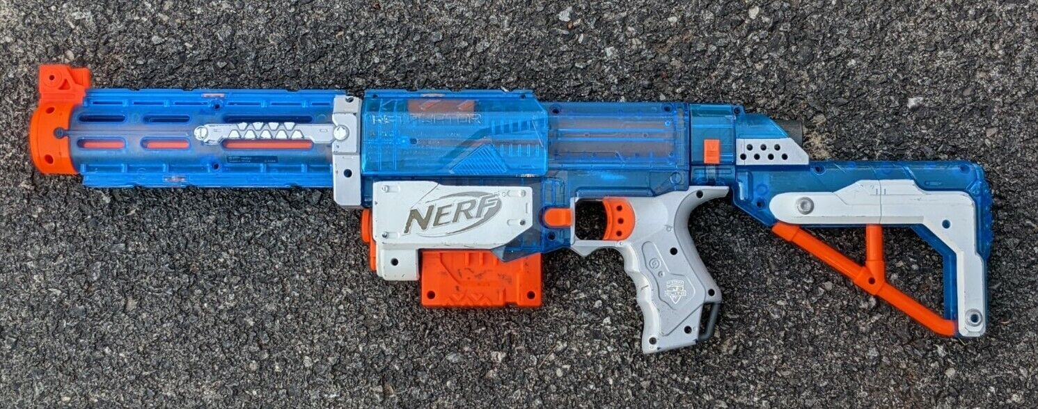 Nerf N-strike Attack Unit Pistola Lançador Azul