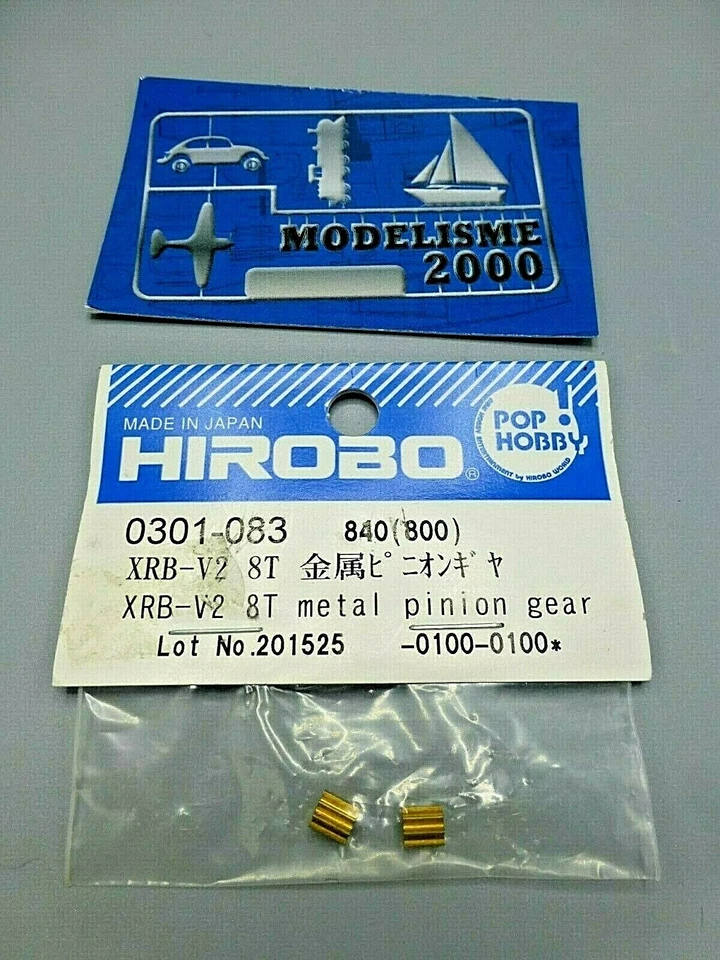 HIROBO PIGNONS METAL POUR HELICOPTERE X.R.B V2 8DENTS NEUF - Photo 1/1