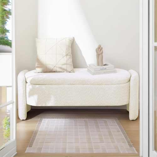 Bench with Storage and Seating Bench Ottoman Footstool with Storage Ottoman O...
