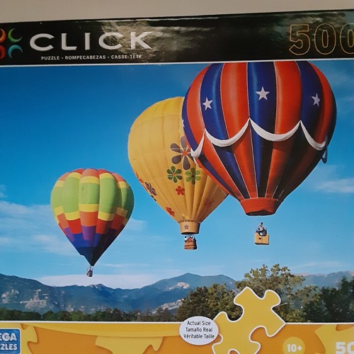 Mega Puzzle "Click" Balloon Classic 500 Piece Puzzle Factory Sealed NIB - Picture 6 of 7