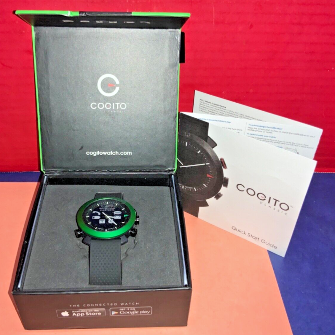 Cogito 2.0 Classic Smart Watch CD002 - Green - TESTED & WORKING