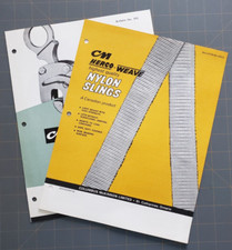 Brochures CM Columbus McKinnon Herco Clamp & Weave Nylon Slings Lot of 2 1970s