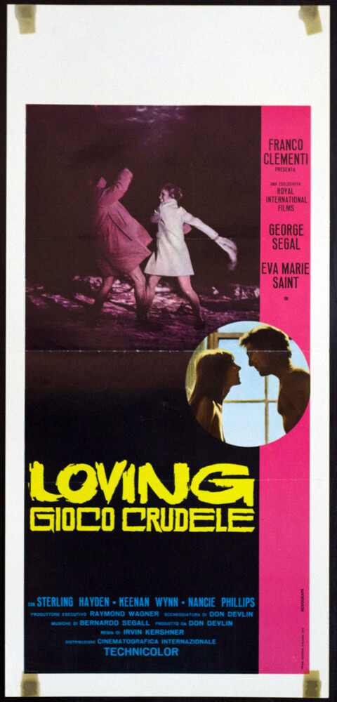 Locandina originale film Loving, gioco crudele () - Regia di Irvin Kershner