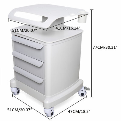 #ad White SPA Trolley Stand Cart Assembled For Cavitation IPL HIFU Beauty Machines $208.51