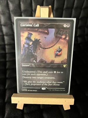 Magic The Gathering Commander Masters: Curtains' Call Etched Foil