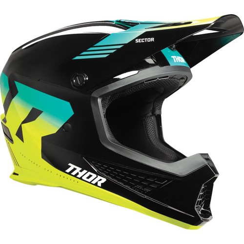 Thor MX-24 Sector 2 Helmet - 2024 Collection - Carve - Black/Acid - XL 0110-8101