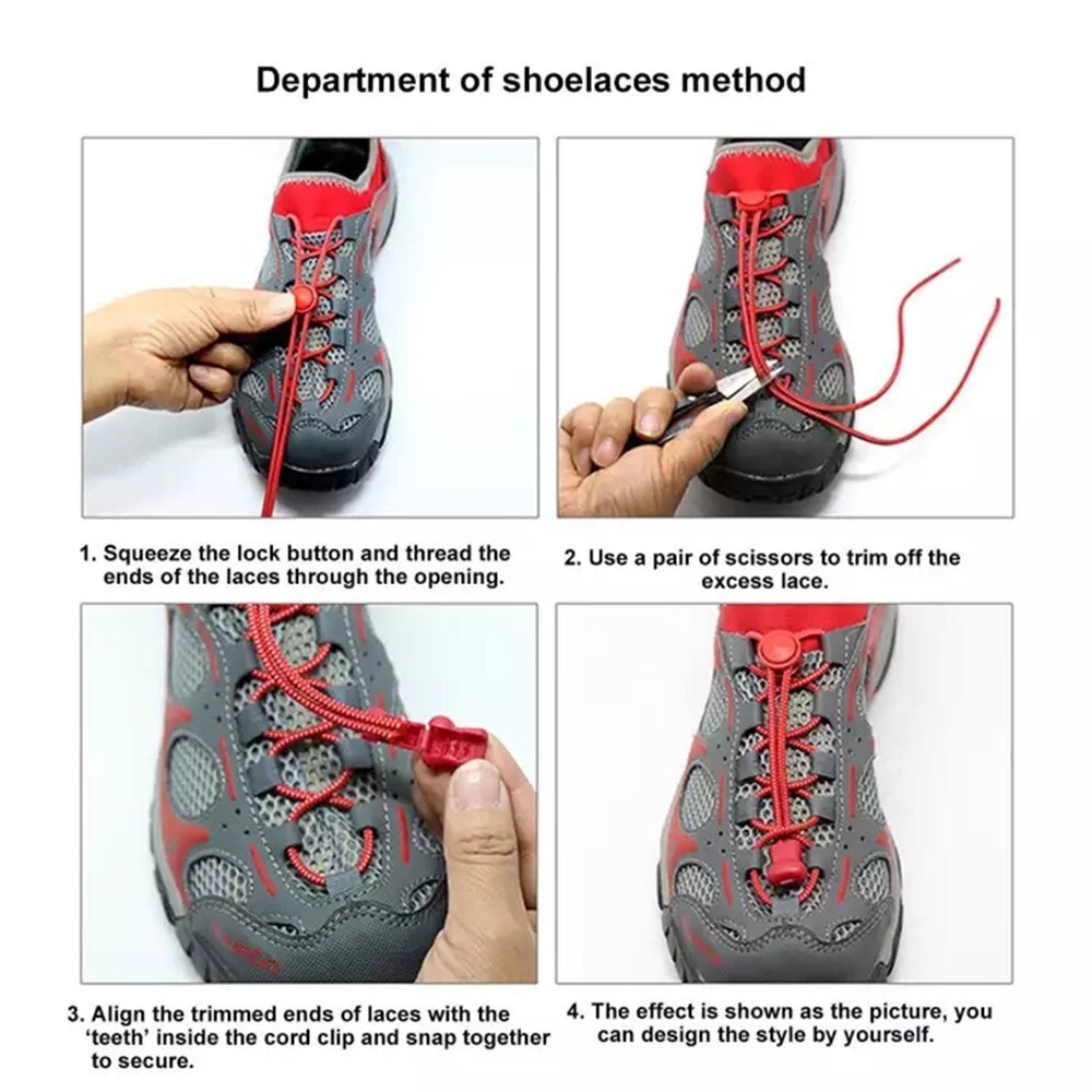 APL Lacci regolabili ed elasticizzati adatti a tutte le taglie ed età di scarpe