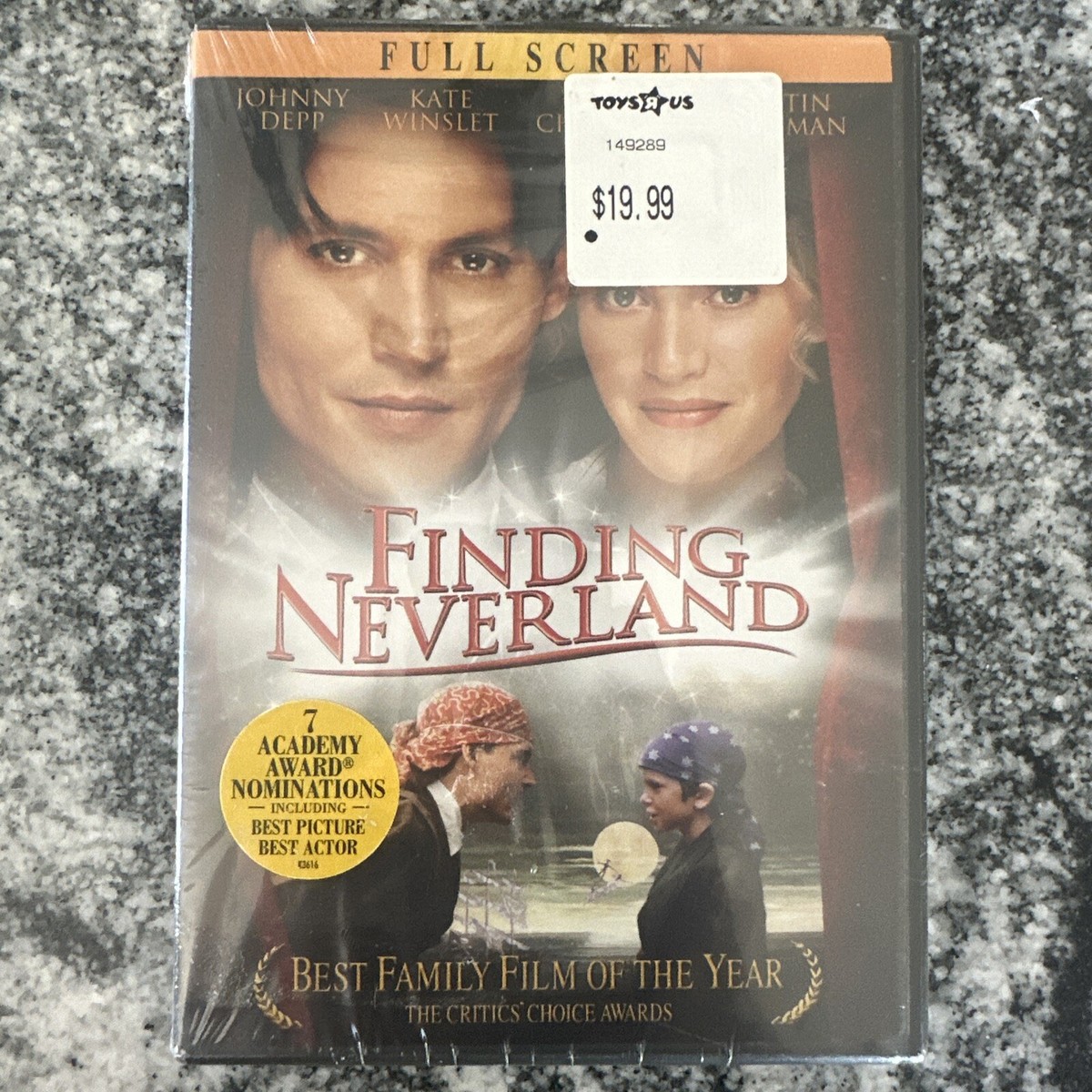 Finding Neverland DVD 2004 Widescreen Edition Johnny Depp Kate