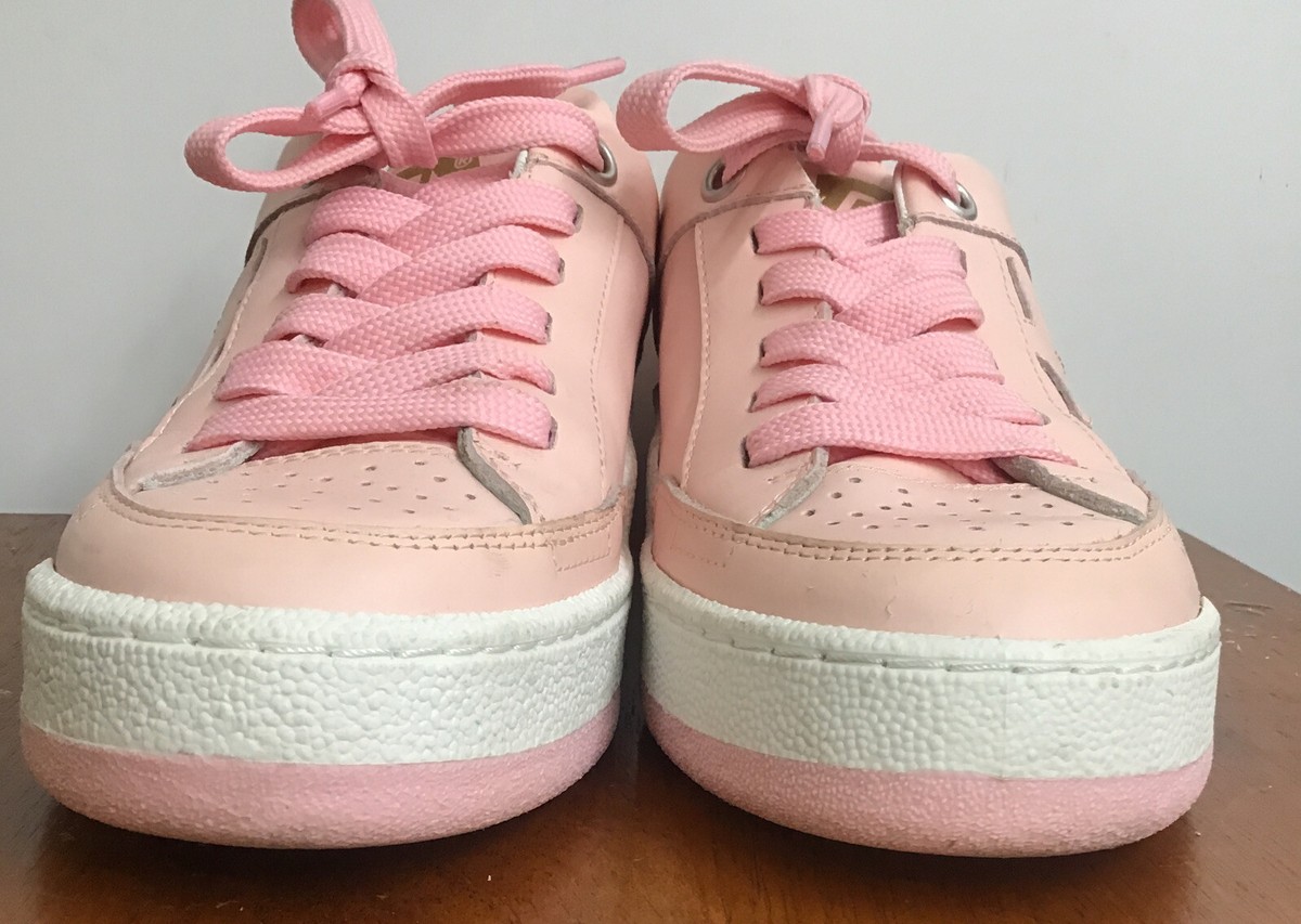 Golden Goose Women's Sneakers Yeah Low Top Pink Leather Size