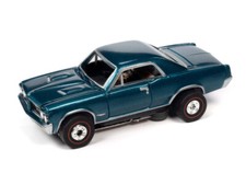 AUTO WORLD THUNDERJET SC390 1964 Pontiac GTO blue SLOT CAR