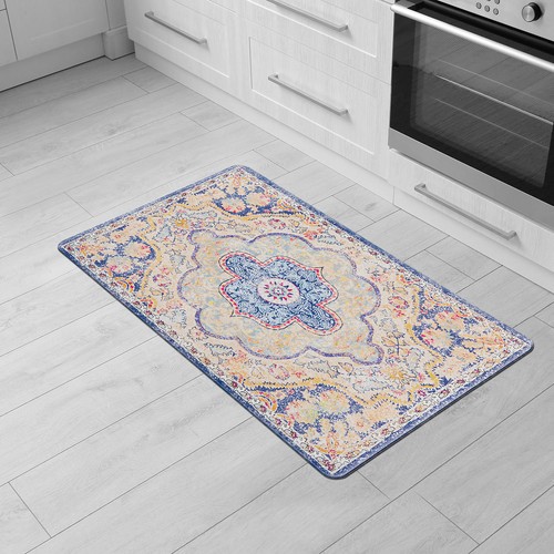Rugshop Kitchen Mats Distressed Bohemian Vintage Anti-fatigue Standing Bath Mat - Picture 5 of 83