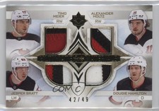 2023 Ultimate Collection Gold 42/49 Timo Meier Alexander Holtz Quad Patch 0r46
