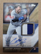 2026 Topps Series 2 Autograph Relic Rookie Card of Carter Jensen /10 RPA Royals