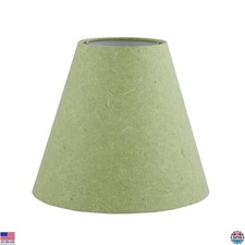 Aspen Creative 56047 Green Washi Paper Hardback Empire Lamp Shade - 4" Top, 8"