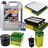 Mann Inspektionspaket 5L Liqui Moly Top Tec 4200 5W-30 FüR Chevrolet Aveo/Kalos