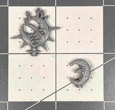 Old World BAD MOON ICON STANDARD TOPS Orc & Goblins banner AOS TOW GW bit AB25