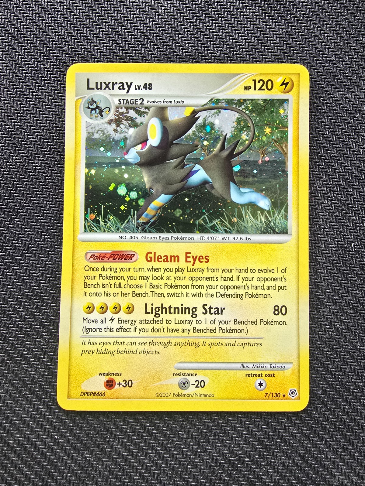 Luxray lv.48 7/130 Holo Diamond & Pearl NM Condition