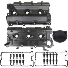 LH & RH Valve Cover Set w/ Gasket & Cap For 02-04 Nissan Pathfinder Infiniti QX4