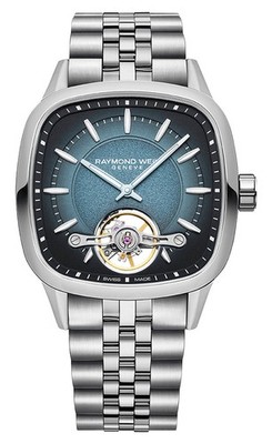 Raymond Weil Freelancer Automatic Steel Square Blue Dial Men Watch 2790-ST-50051