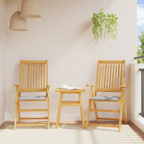 Imbottitura per Seduta Giardino 4pz Grigio Chiaro 45x45x2 cm - Foto 3 di 8