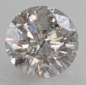 1.09 Carat Light Silver Round Brilliant Natural EARTH MINED Diamond 6.46mm VIDEO