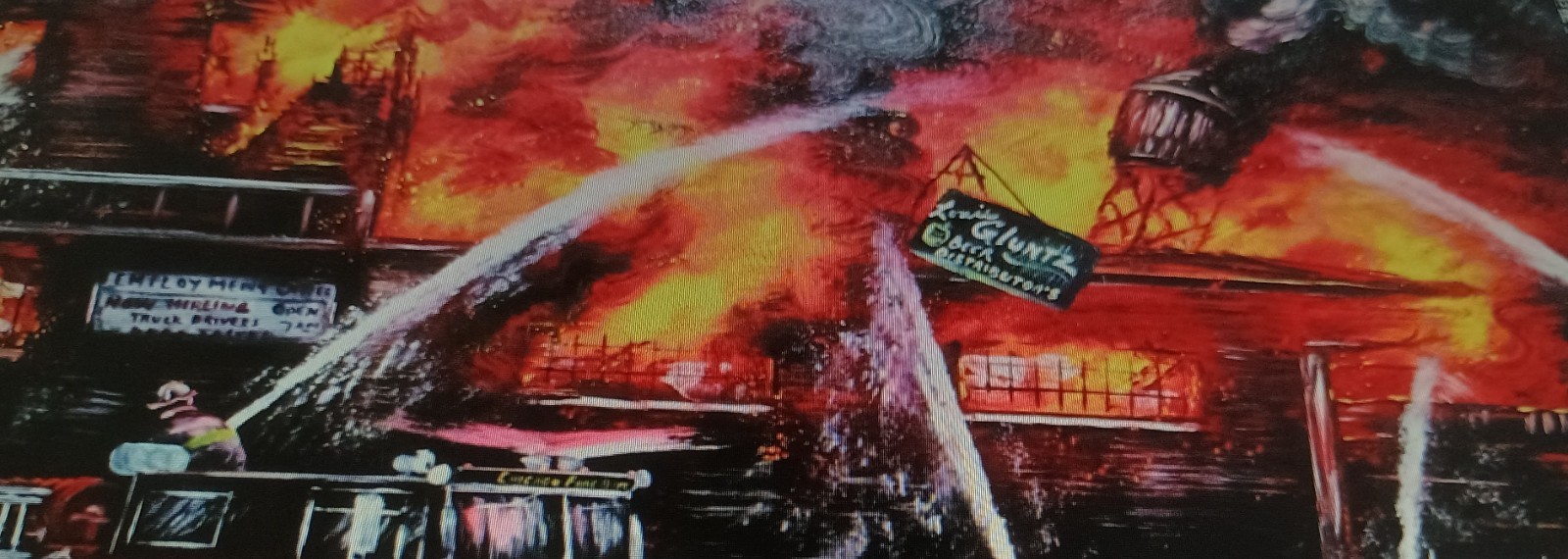 Chicago fire department Lee Kowalski print,engines 108,4,large 24 x 36 poster