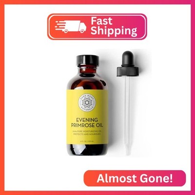 Pure Body Naturals Evening Primrose Oil - Liquid, not Capsules - for Face, Skin
