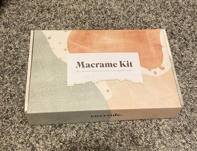 Macrame Kit, Cozyside Wall, Keychain,  Planter Macrame Kit, Open Box