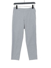 Uniqlo Women's Suit Trousers S Grey Polyester with Rayon, Spandex Dress Pants