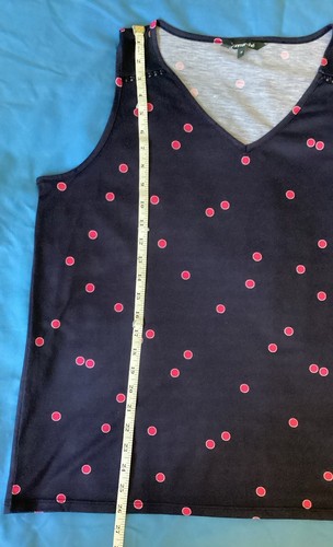 Woman’s Ladies Sleeveless V-Neck Vest Top Size 18 Bon Marche - Picture 4 of 11