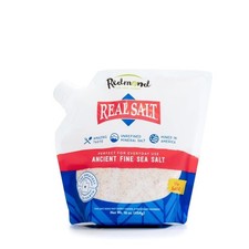 REDMOND Real Sea Salt Natural Unrefined Gluten Free Fine, 16 Ounce Pouch 1 Pack