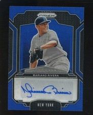 2025 Panini Prizm Legendary Blue Prizm Mariano Rivera Yankees HOF AUTO 3/49
