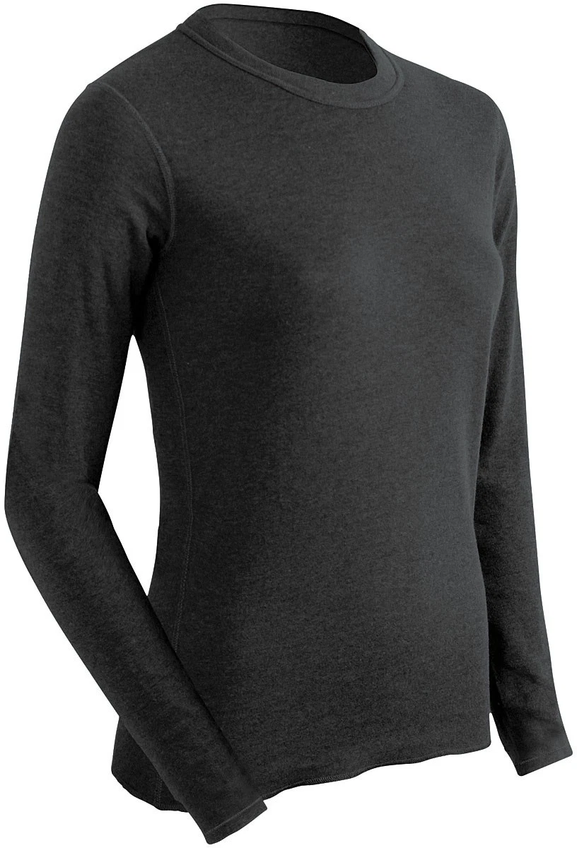 COLDPRUF Women's Polypro Base Layer Top Small Black Midweight Moisture-Wicking