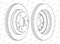 2X Bremsscheibe Coat+ Jurid 562393JC-1 FüR 7LA Audi 7L6 VW 7L7 Q7 Touareg JC 7P5
