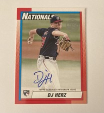 2025 Topps Series 1 - DJ Herz - 1990 Topps On Card Auto NATIONALS