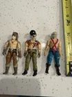 Nice Lot of 3 Vintage GI Joe 3.75” Action Figures w/ Big Boa Zanzibar & Raptor