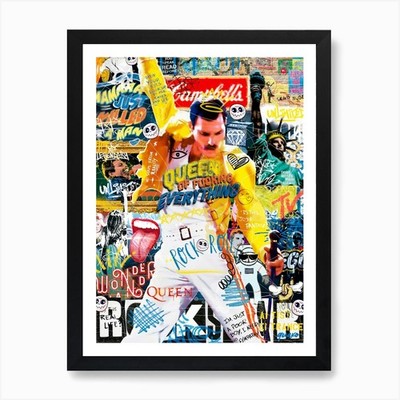 Queen of Fuck1ing Everything Kunst Pr gerahmtes Wandbild Poster Leinwanddruck Bild