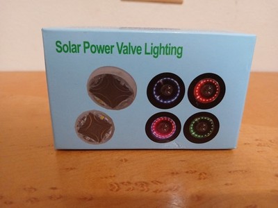2Pk Solar Energy Auto Flash LED Car Wheel Hub Tire Valve Cap Neon Light